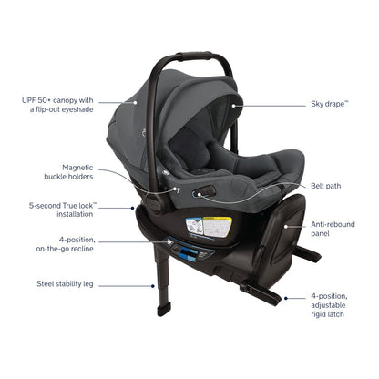 NUNA Infant Nuna PIPA Aire RX Infant Car Seat + RELX Base