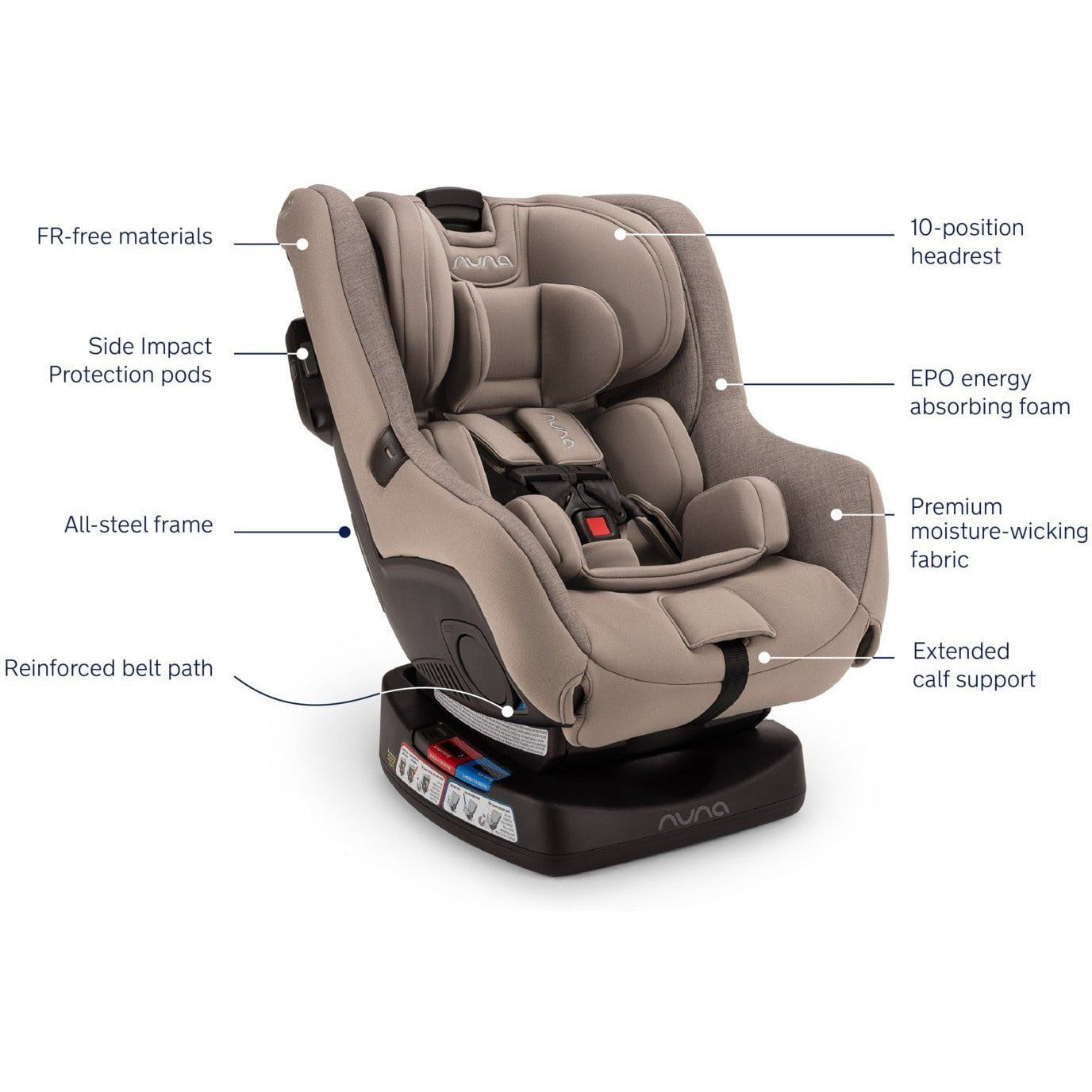 NUNA Convertible Nuna RAVA Fire Retardant-Free Convertible Car Seat