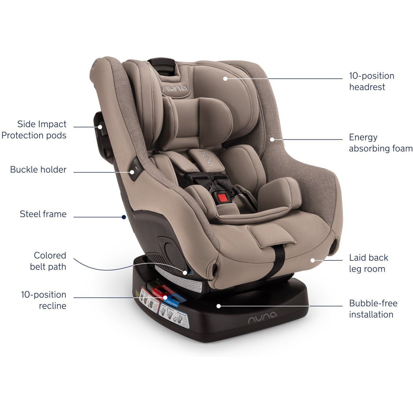 NUNA Convertible Nuna RAVA Fire Retardant-Free Convertible Car Seat