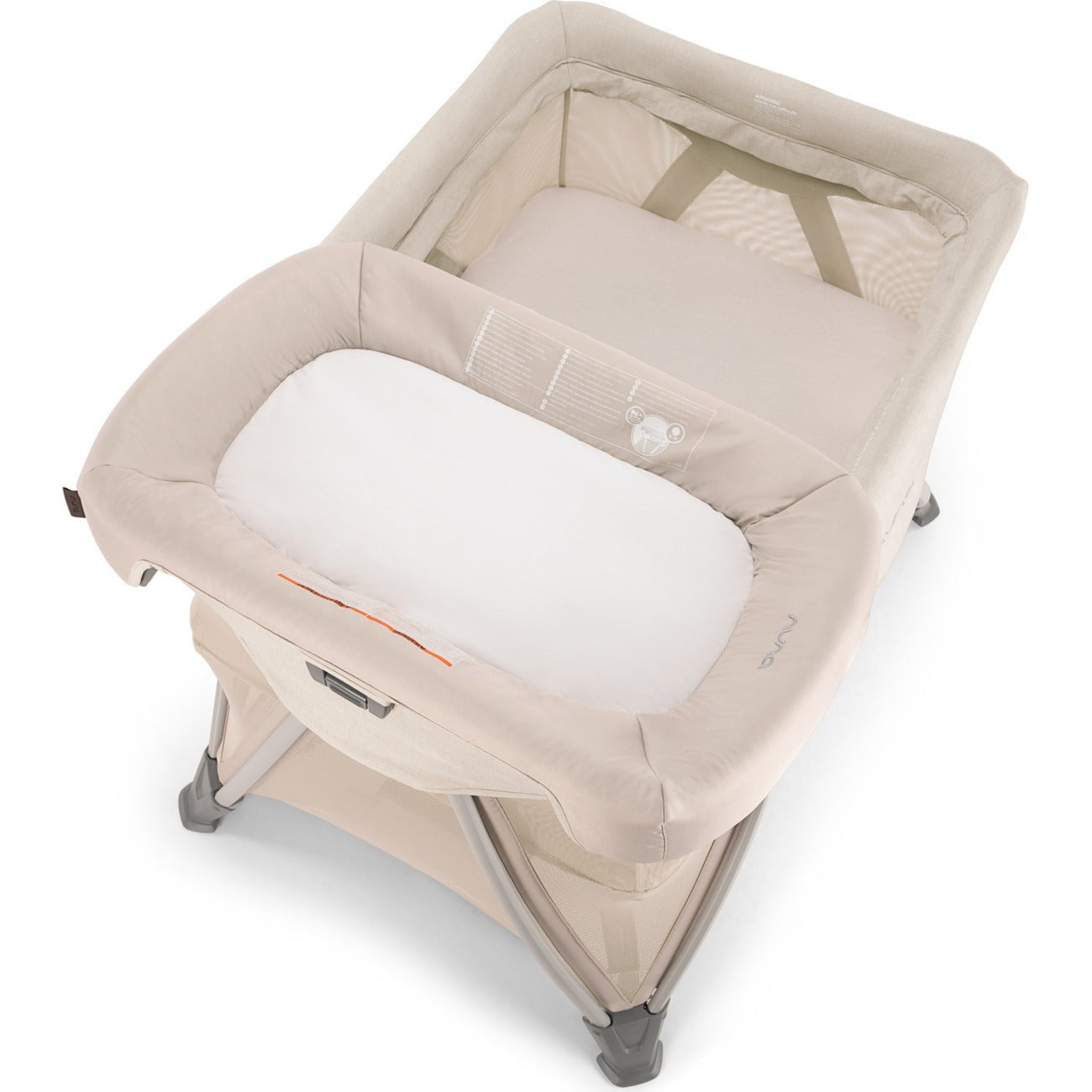 NUNA Playpens Granite Nuna Sena Aire Playard with Zip-Off Bassinet + Changer