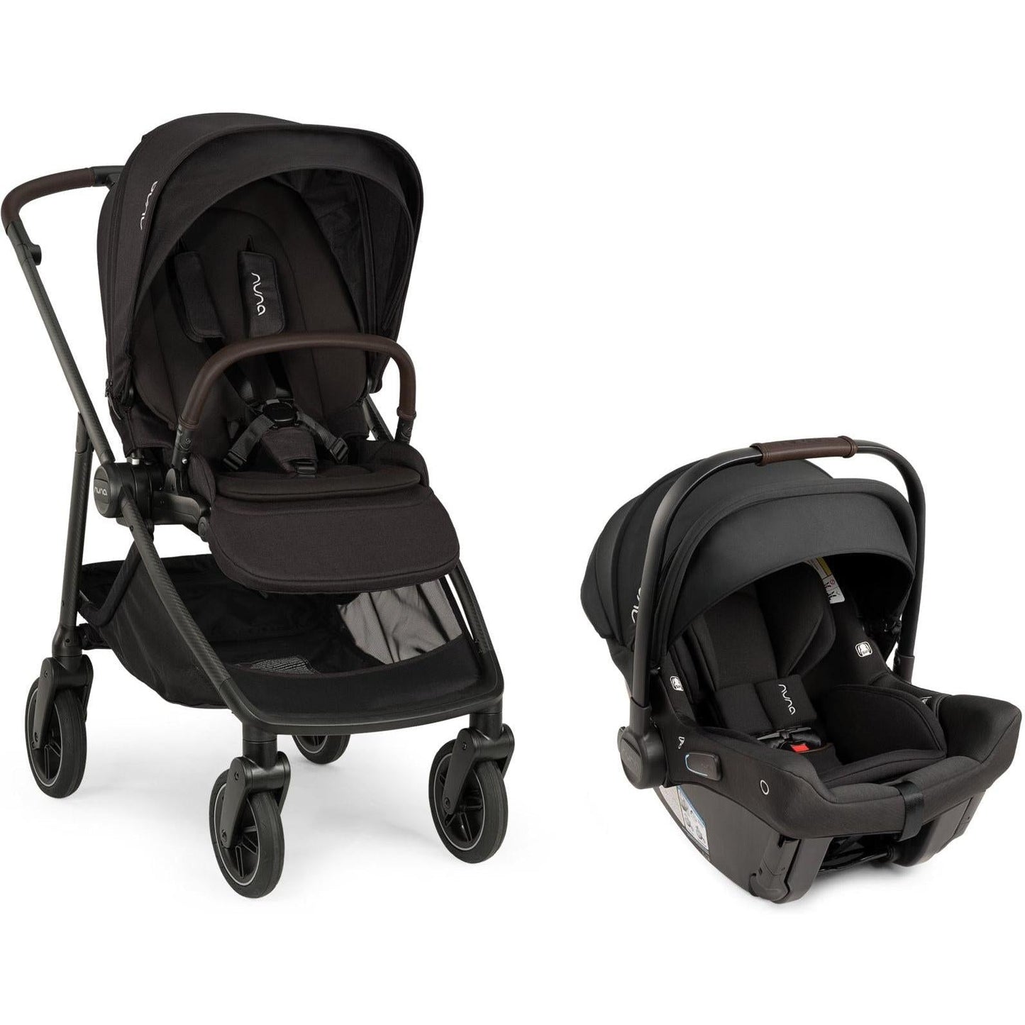 Nuna Strollers - Travel Systems Caviar/Chocolate Nuna SWIV Stroller + Pipa URBN Travel System