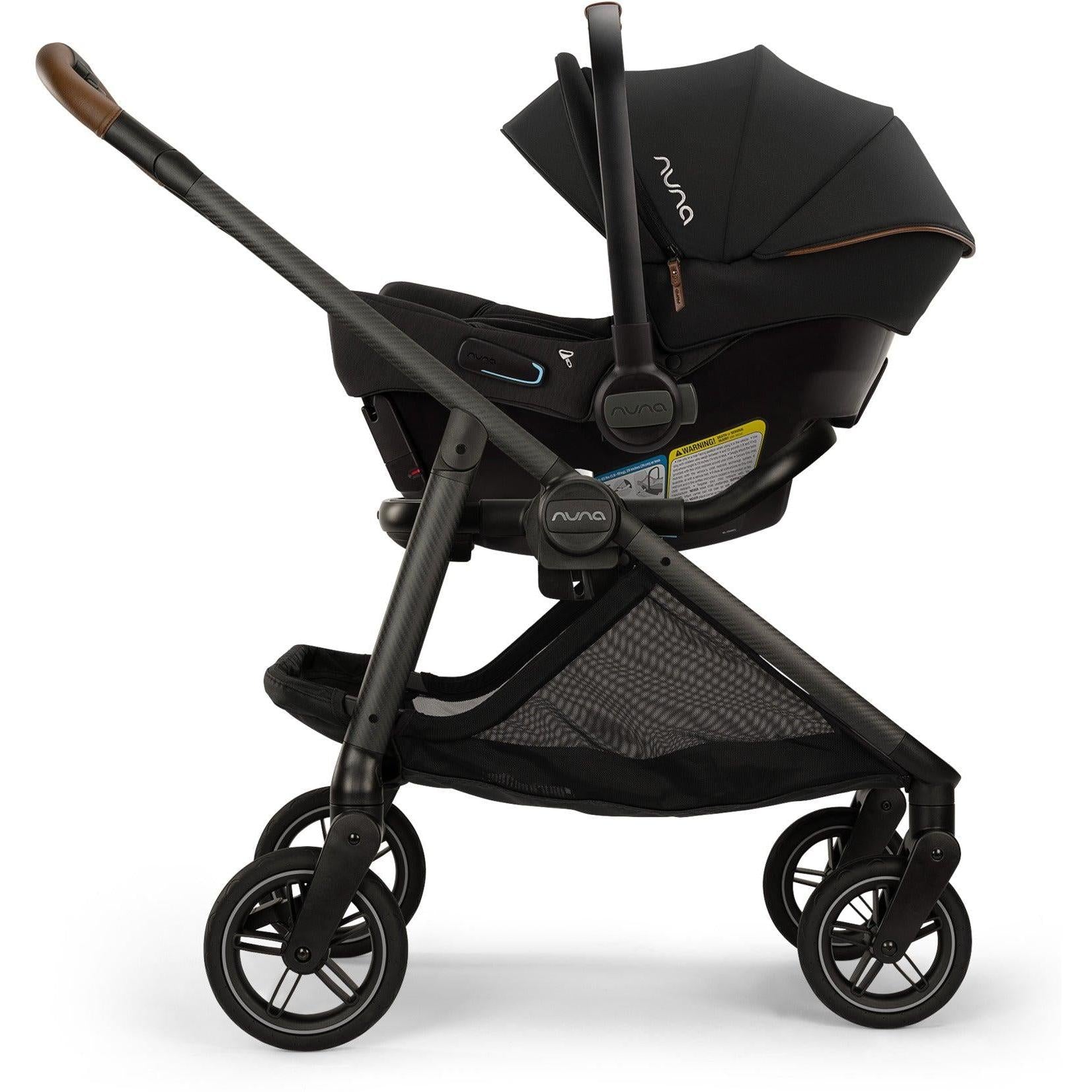 Nuna Strollers - Travel Systems Caviar/Chocolate Nuna SWIV Stroller + PIPA Urbn Travel System