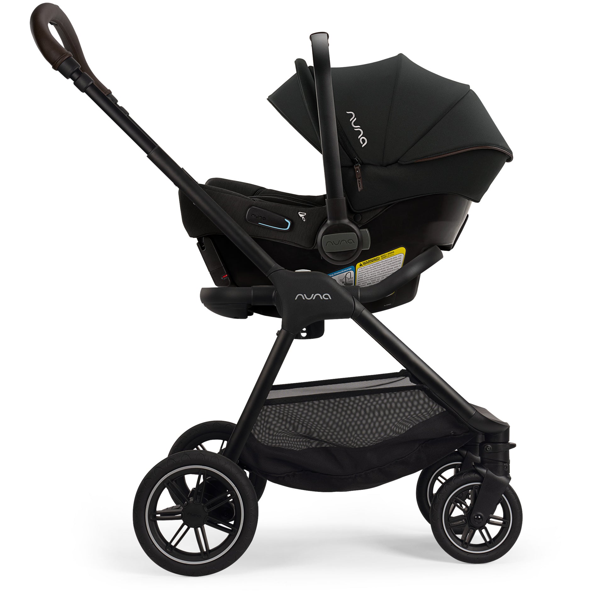 Nuna Strollers - Travel Systems Caviar/Chocolate Nuna TRIV Next Stroller + PIPA Urbn Travel System