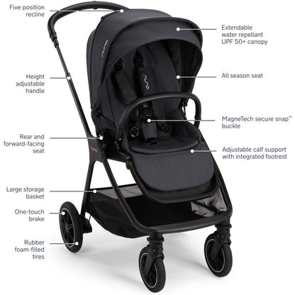 NUNA Travel Systems Nuna TRIV Next Stroller + Pipa Urbn Travel System