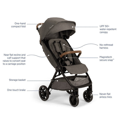 Nuna Standard Nuna TRVL LX Stroller + Carry Bag