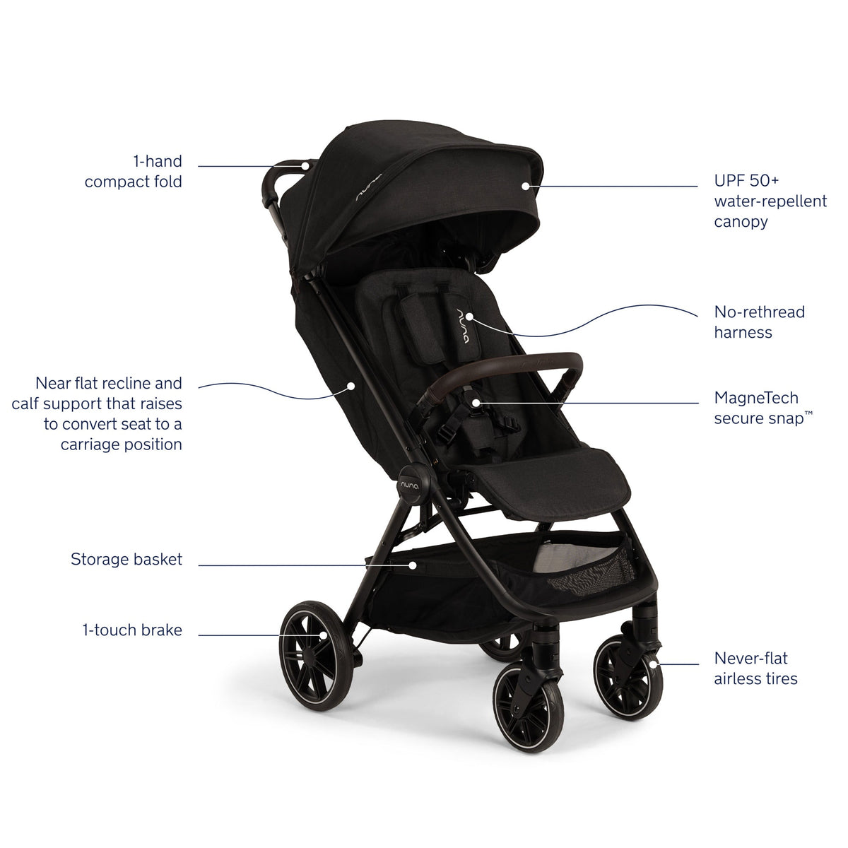 NunaNuna TRVL LX Stroller + Carry BagBabysupermarket