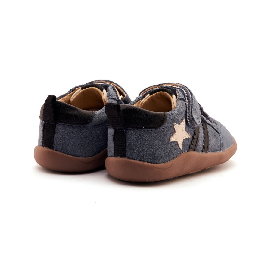 Old Soles Boys WOS Ground Sneaker - Ground Denim Suede/Sporco/Black