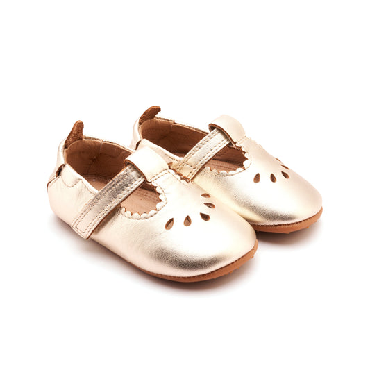 Old Soles Droplet Baby Shoe-Gold