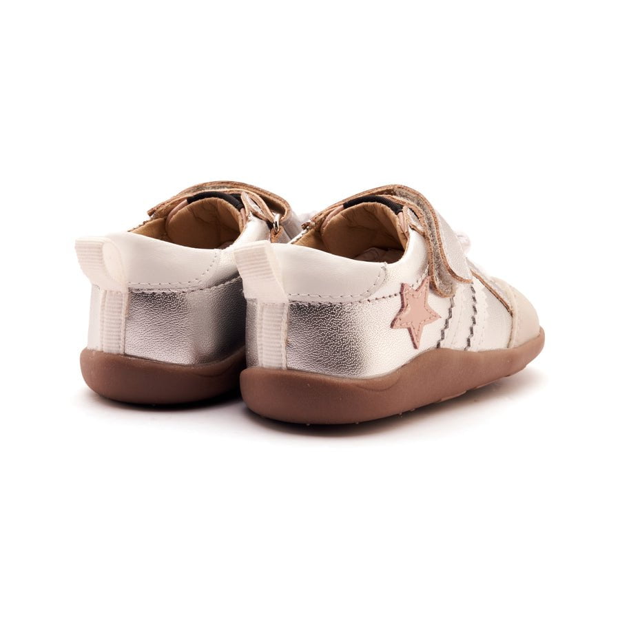 Old Soles Girls WOS Ground Sneaker - Silver/Dalia/Snow White