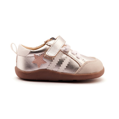 Old Soles Girls WOS Ground Sneaker - Silver/Dalia/Snow White