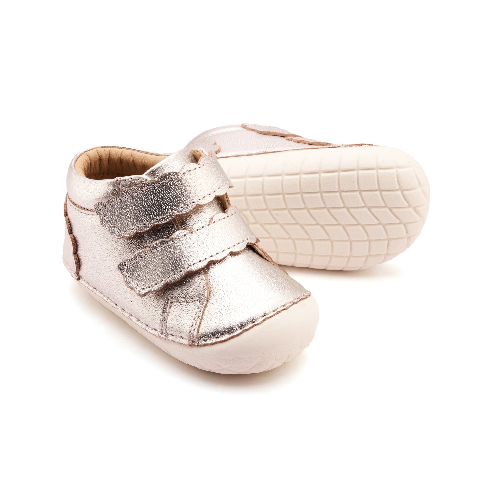 Old Soles Shoes Old Soles Pave Shade Double Strap Shoe-Silver/Snow