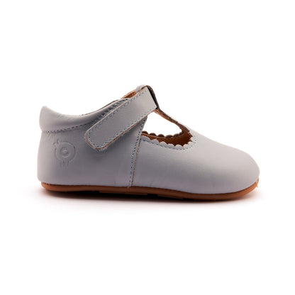 Old Soles Shoes Old Soles Rose Baby T-Strap Shoe-Dusty Blue