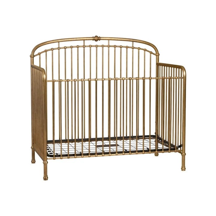 Westwood Metal Convertible Olivia 4-In-1 Crib- Vintage Gold