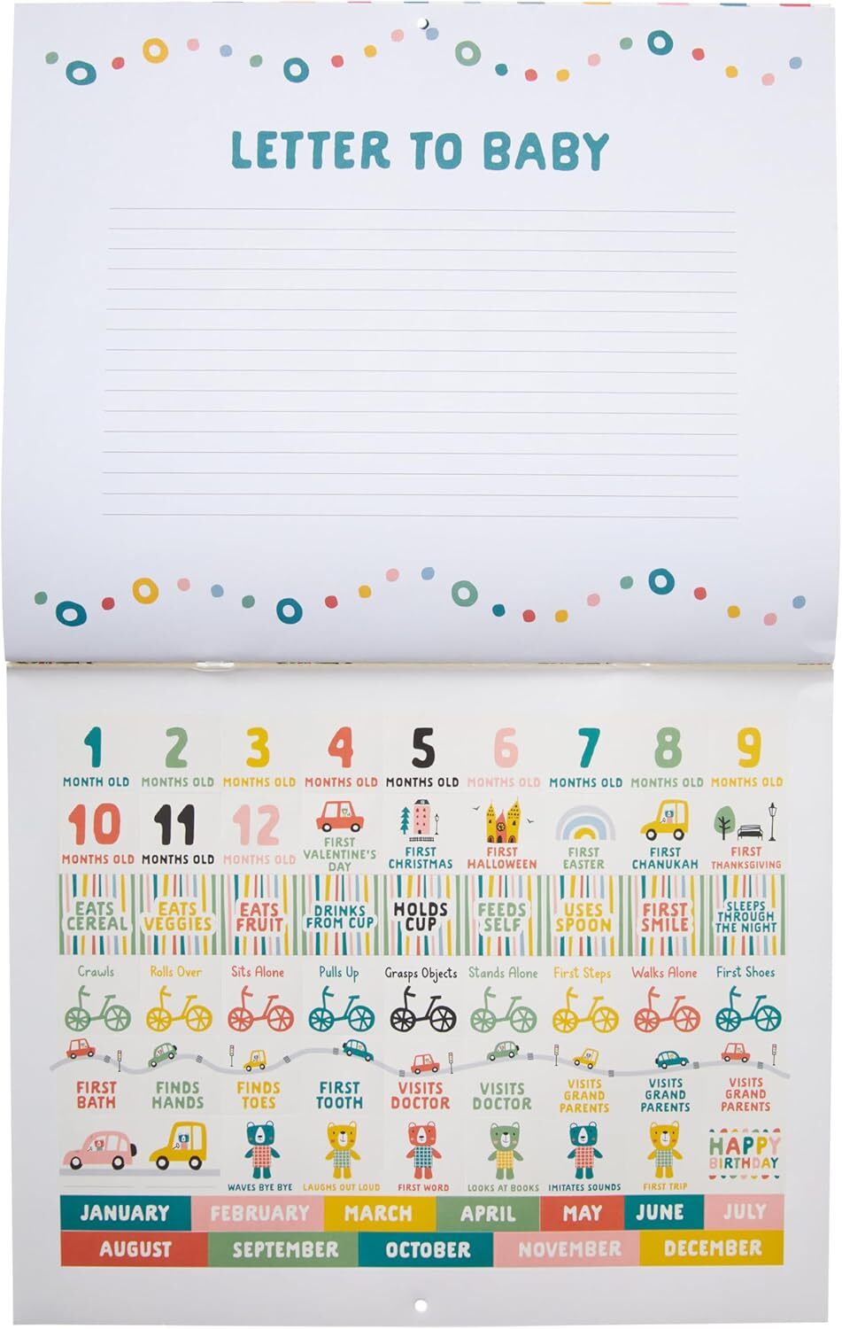 Always On the Go! Baby's First Year Keepsake Calendar