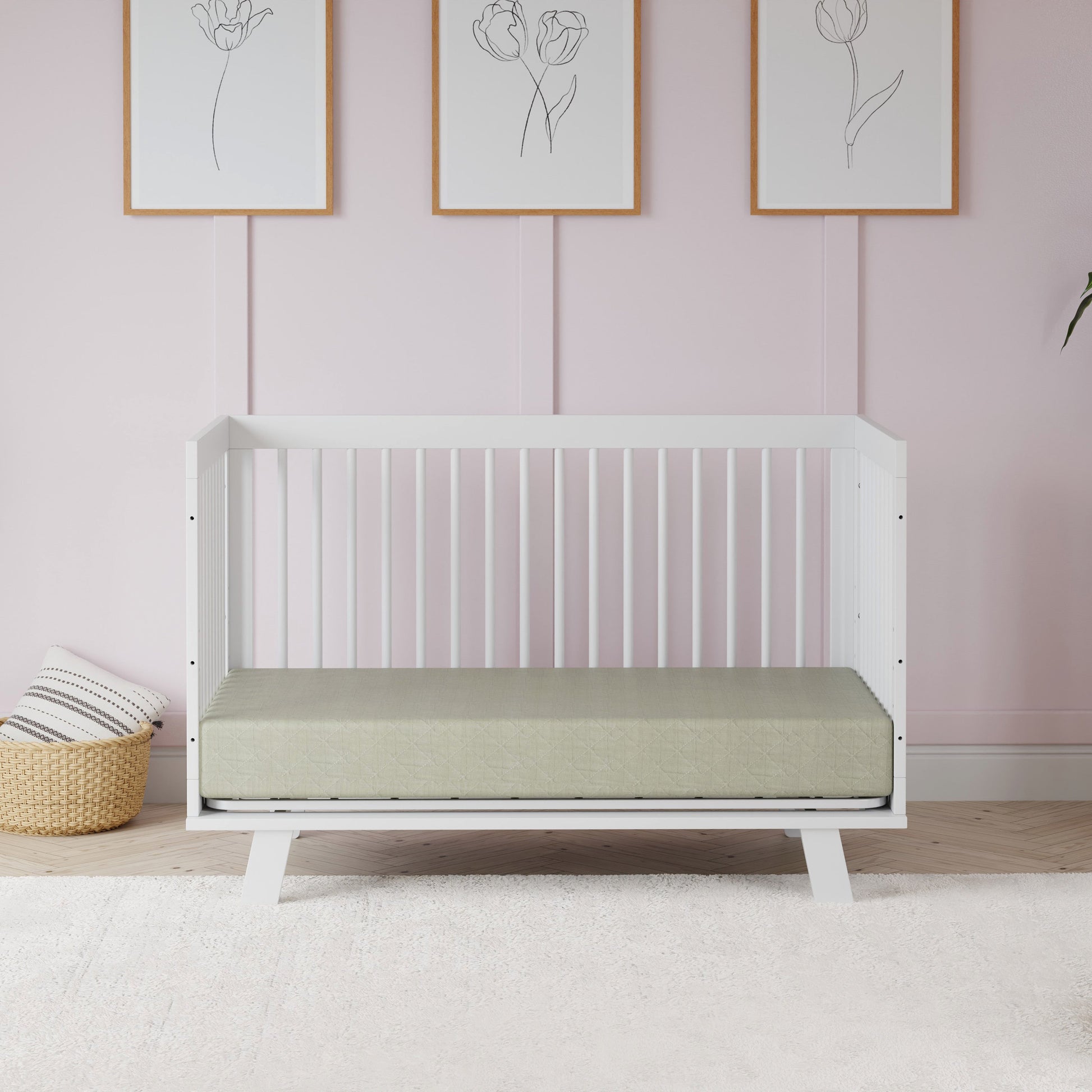 Babyletto Hudson 3-in-1 Convertible Crib with Toddler Bed Conversion Kit