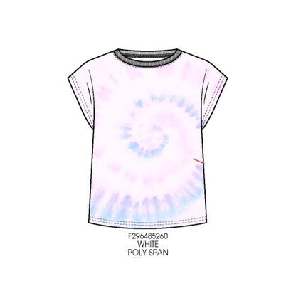 Paper Flower Girls Shirts Tie-dye / Small Paper Flower Girls Faux Tie-Dye Dolman Top