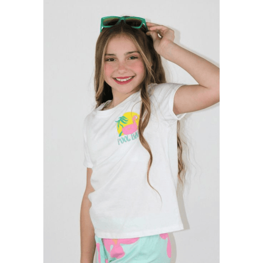 Paper Flower Girls Pool Babe Graphic T-Shirt