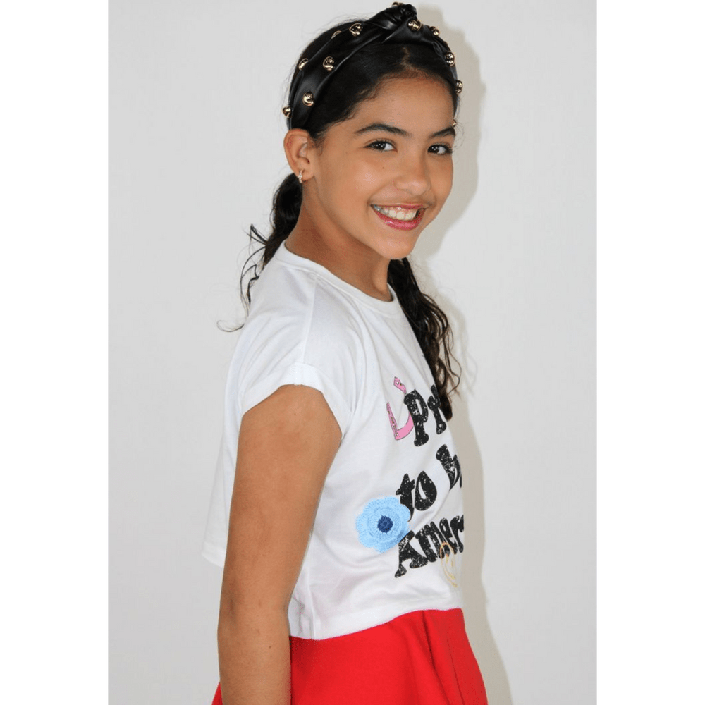 Paper Flower Girls Proud to be American T-Shirt