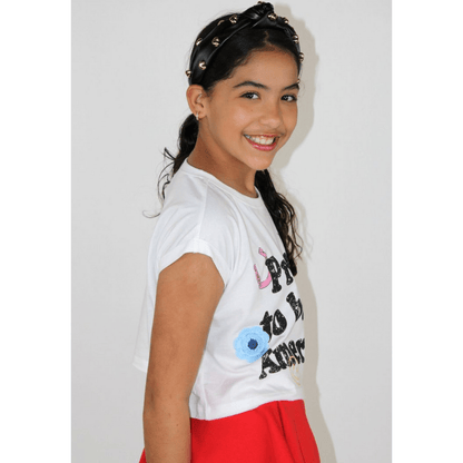 Paper Flower Girls Proud to be American T-Shirt