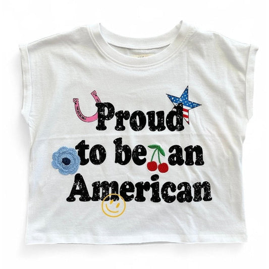 Paper Flower Girls Proud to be American T-Shirt
