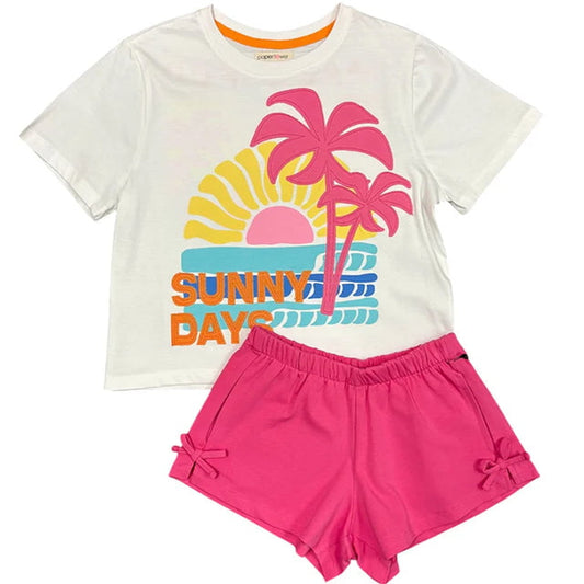 Paper Flower Girls Shirts White / Small Paper Flower Girls Sunny Days T-Shirt