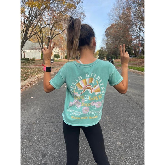 Paper Flower Spread Kindness Graphic T-Shirt