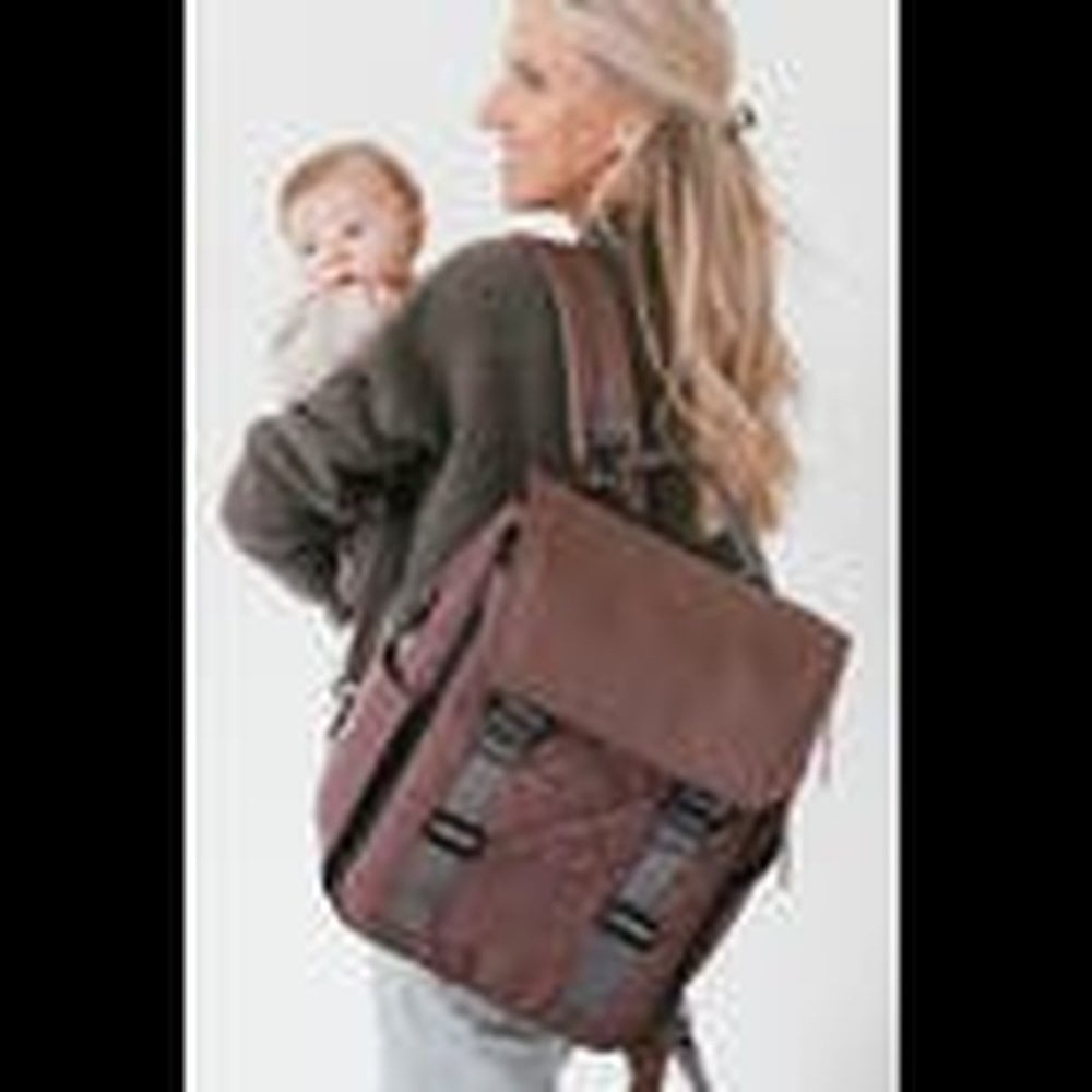 Paperclip Willow Diaper Bag Baked Oak