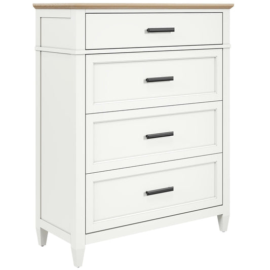Parker House Dressers Linen / Warm Oak Parker House Artisan 4-Drawer Chest