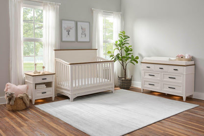 Parker House Dressers Linen / Warm Oak Parker House Artisan 7-Drawer Dresser with Lights