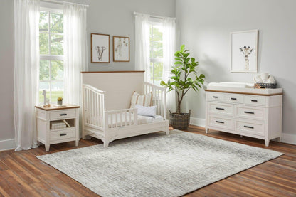 Parker House Dressers Linen / Warm Oak Parker House Artisan 7-Drawer Dresser with Lights