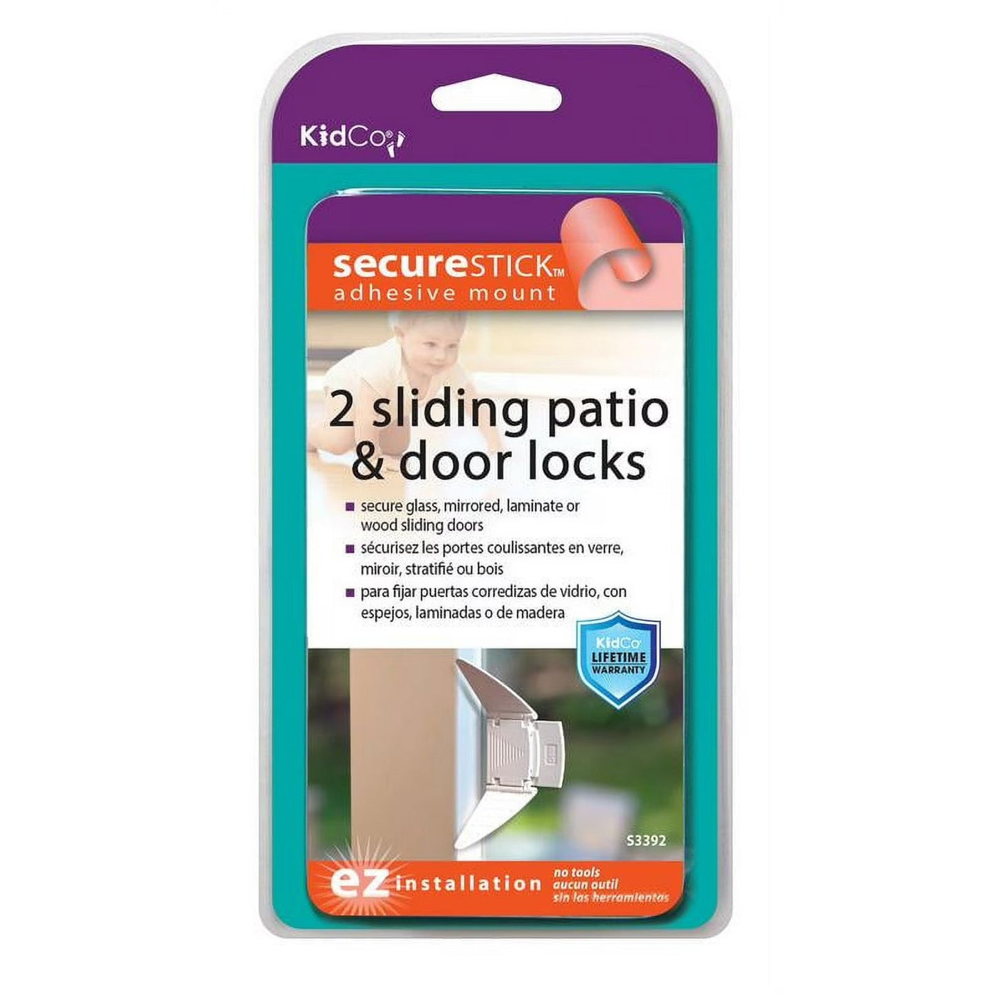 Kidco 2 Sliding Patio & Door Locks