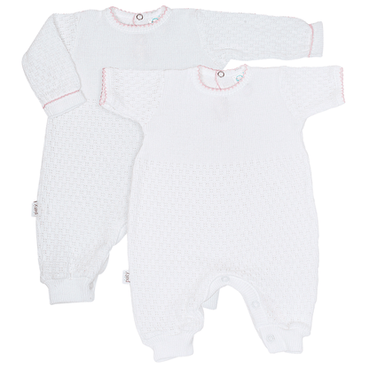 Paty, Inc General Newborn / Pink Paty, Inc Long Sleeve Romper Pink