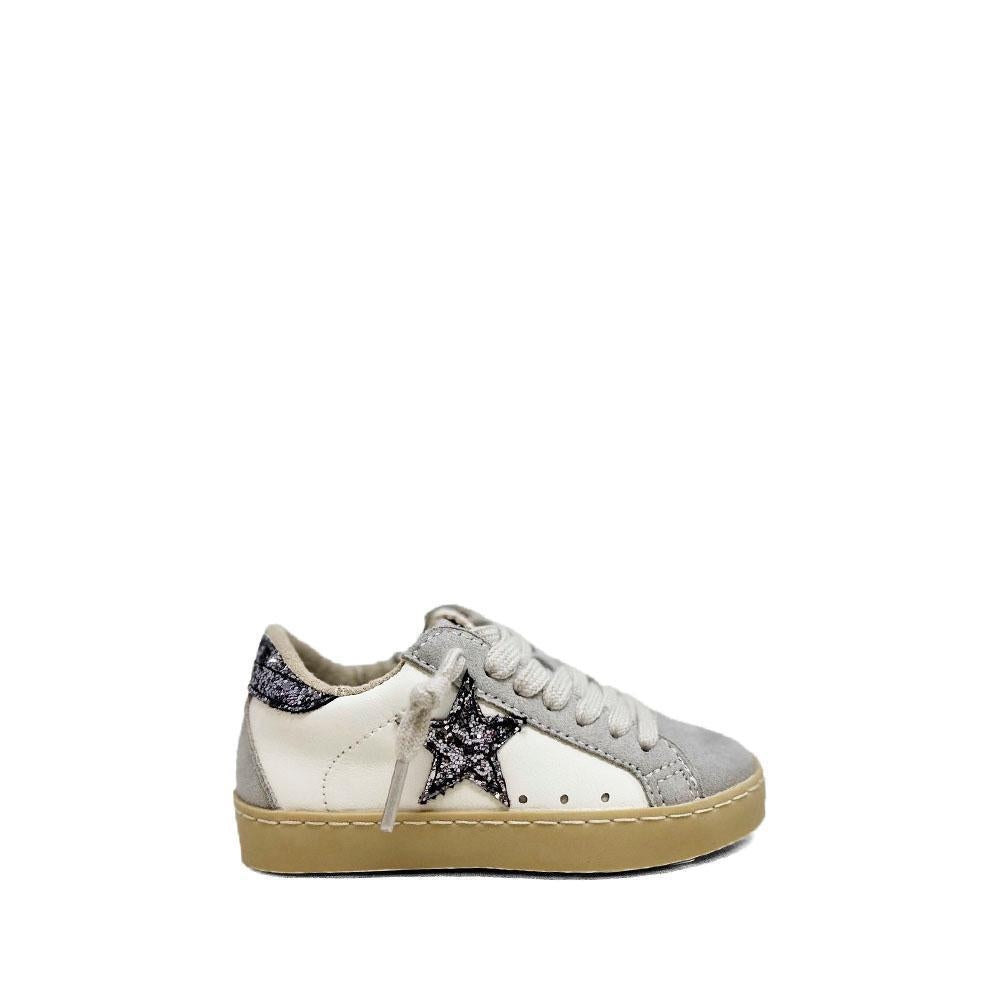 ShuShop Girls Paula Mini Sneaker - Pewter Glitter
