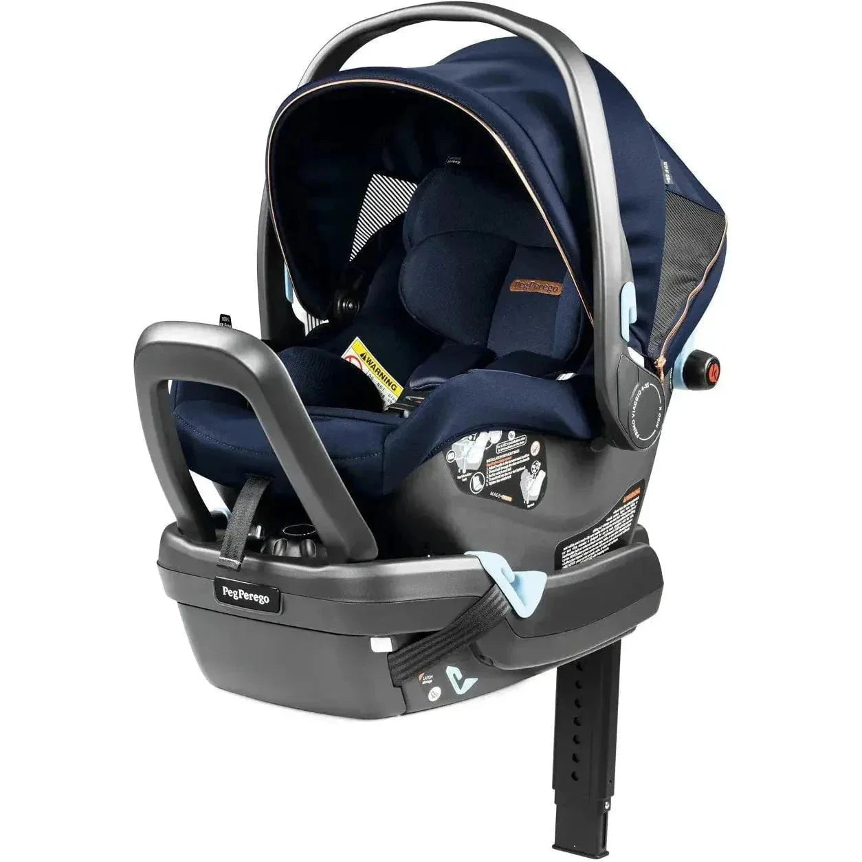 Peg Perego Car Seats - Infant Blue Shine Peg Perego Primo Viaggio Nido Infant Car Seat + Base