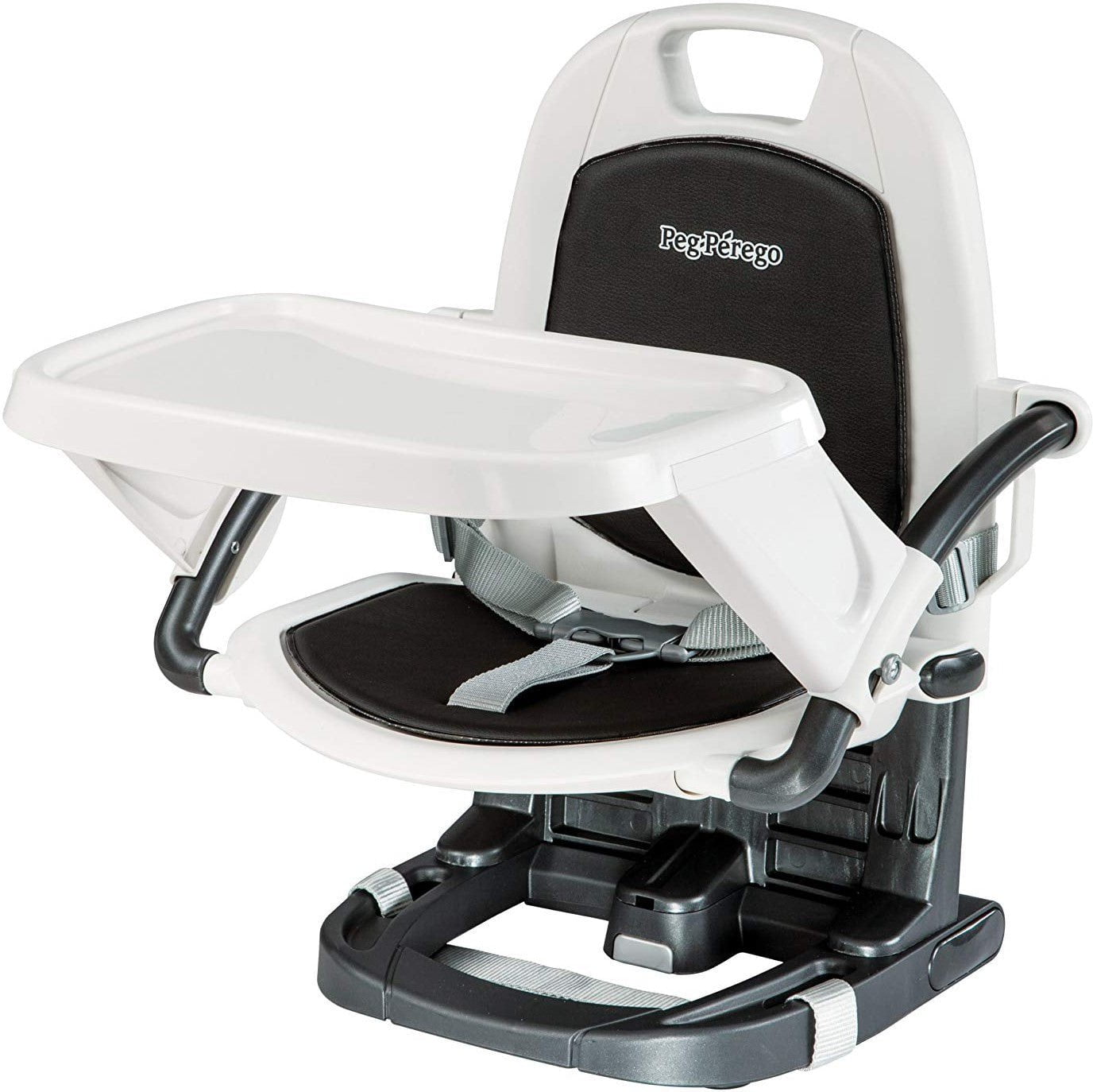Peg Perego High Chairs Licorice Peg Perego Rialto Booster Seat with Travel Bag