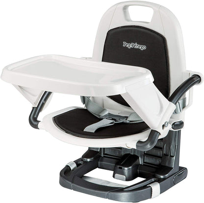 Peg Perego High Chairs Licorice Peg Perego Rialto Booster Seat with Travel Bag