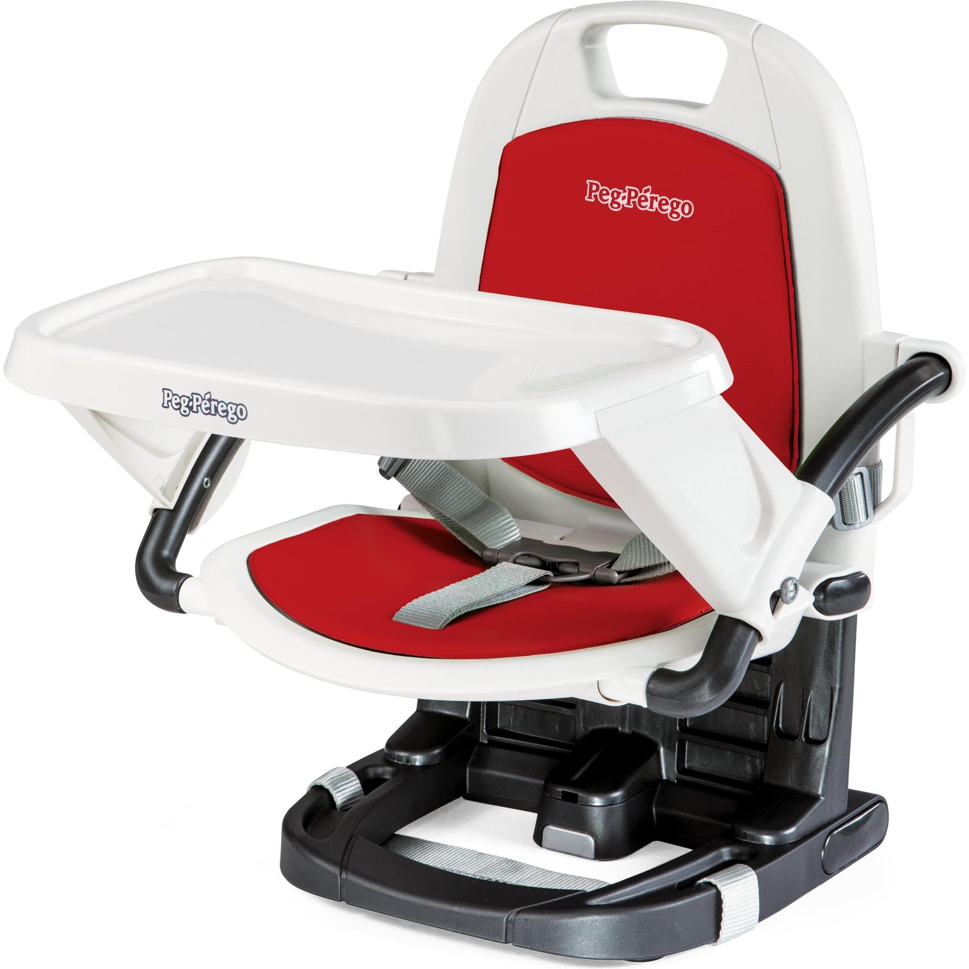 Peg Perego High Chairs Fragola Peg Perego Rialto Booster Seat with Travel Bag