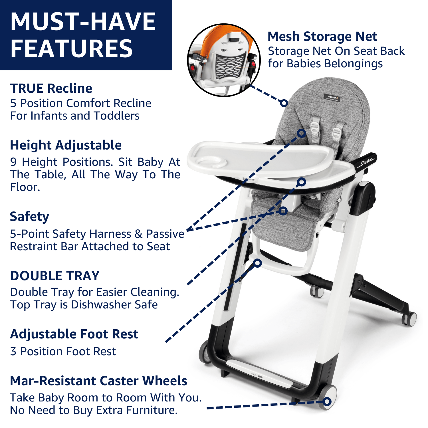 Peg Perego High Chairs Peg Perego Siesta High Chair