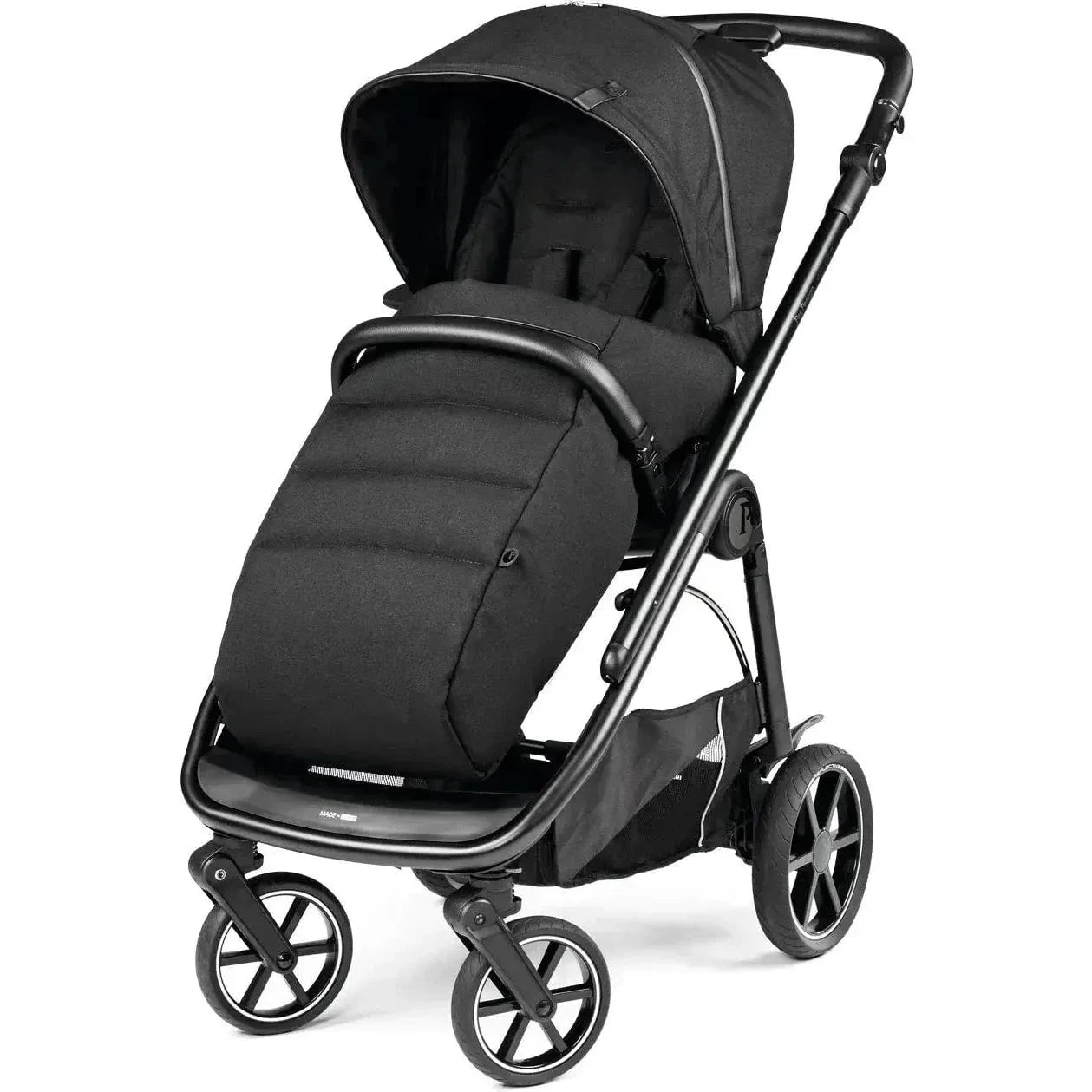 Peg Perego Strollers - Single True Black Peg Perego Veloce All-Terrain Stroller with Foot Muff