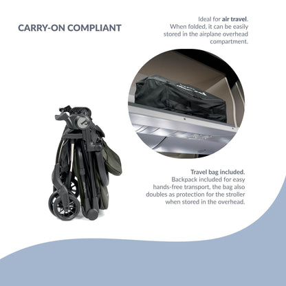 Peg Perego Strollers - Single Peg Perego Volo Stroller + Travel Bag