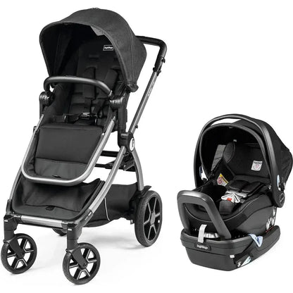 Peg Perego Stroller Accessories Onyx Peg Perego YPSI Stroller + Primo Viaggio Nido Car Seat Travel System