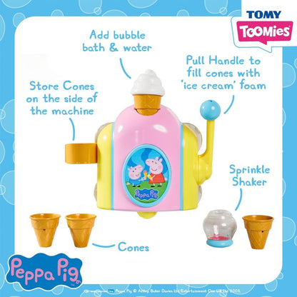 Tomy Peppa Pig Bubble Ice Cream Maker Bath Toy