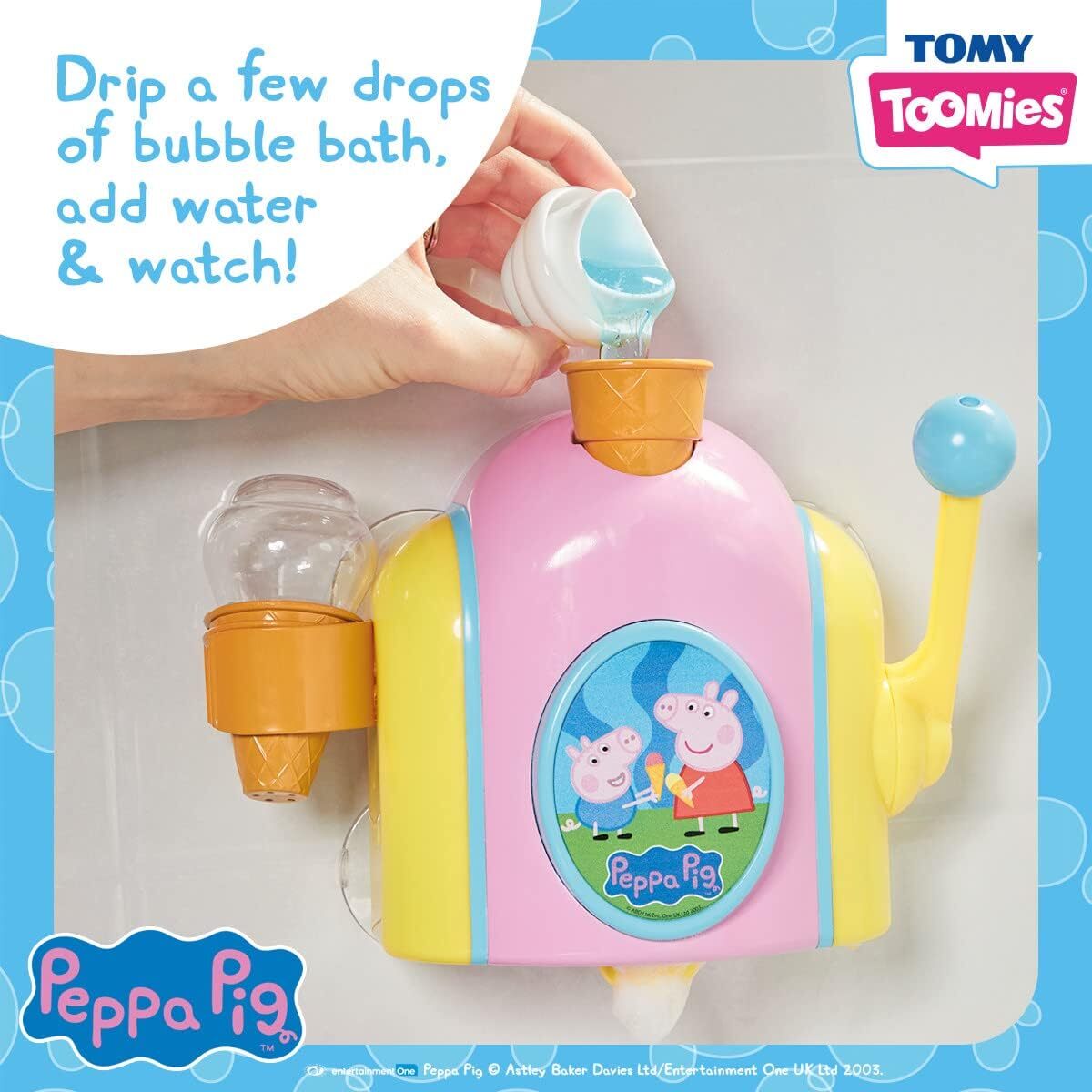 Tomy Peppa Pig Bubble Ice Cream Maker Bath Toy