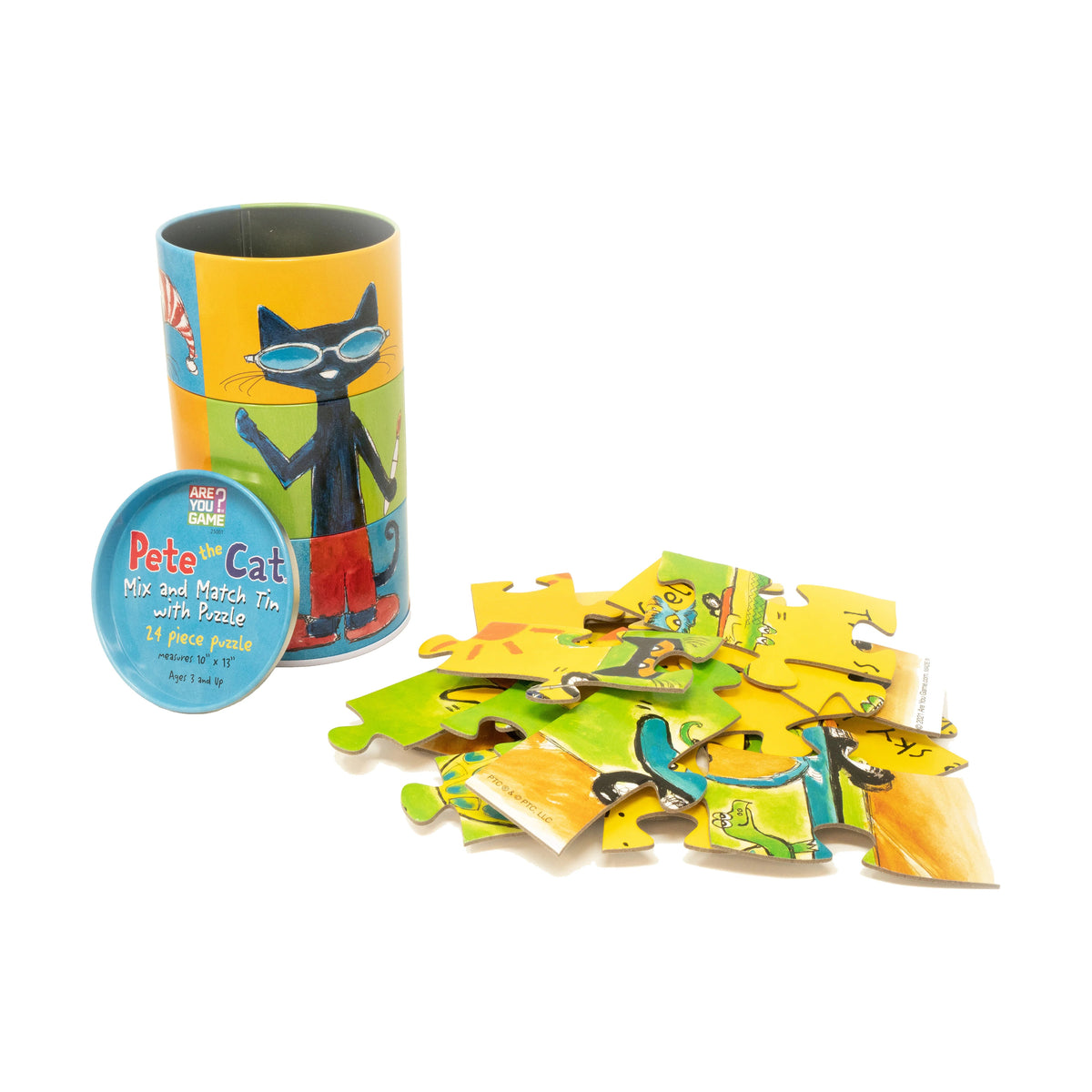 Pete The Cat Mix and Match Tin With Puzzle