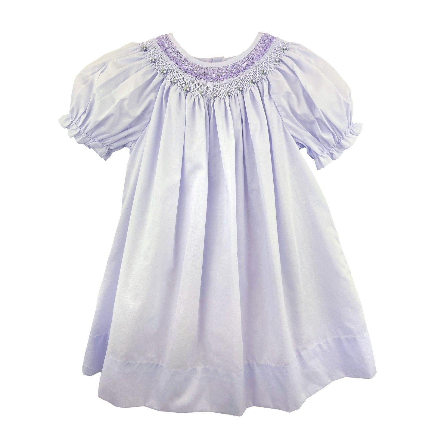 Petit Ami Infant Lavender / 12 Mo Petit Ami Girls Bishop Dress with Smocking