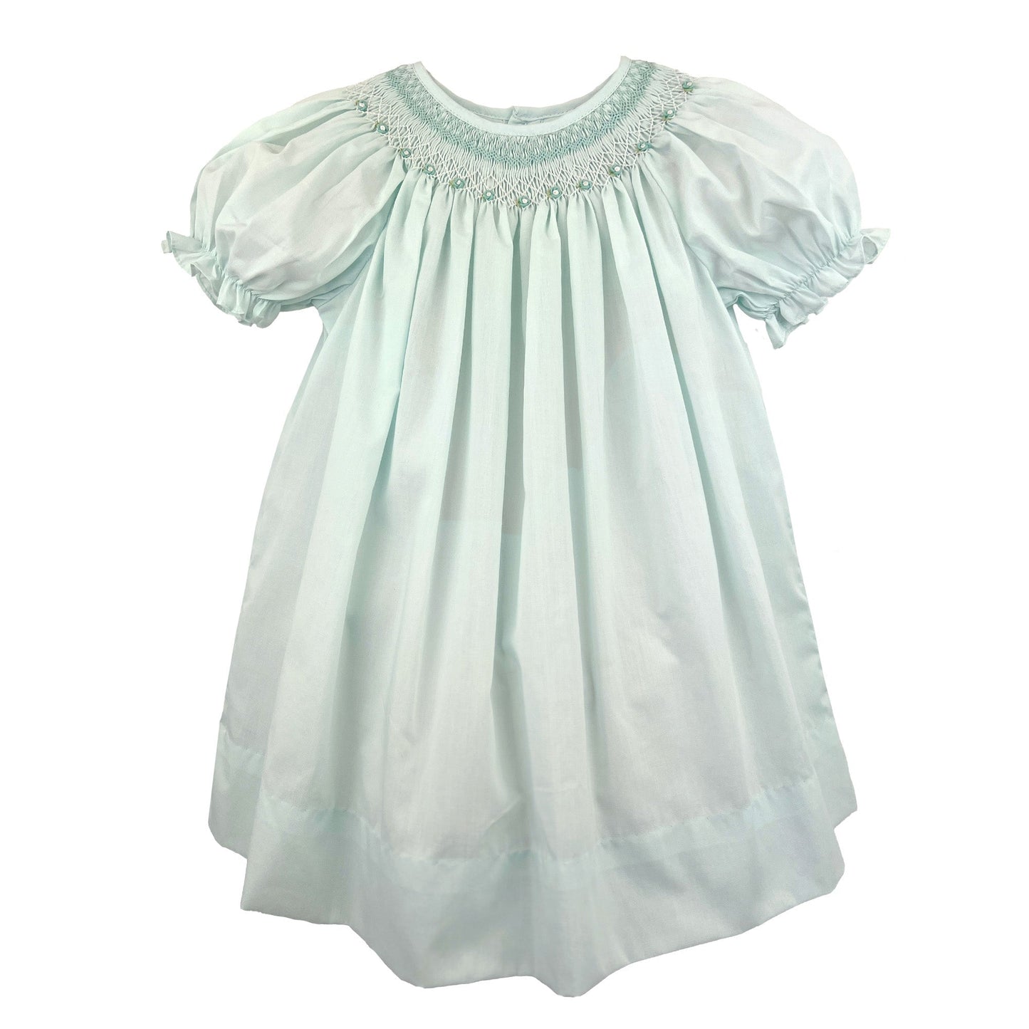 Petit Ami Infant Mint / 12 Mo Petit Ami Girls Bishop Dress with Smocking