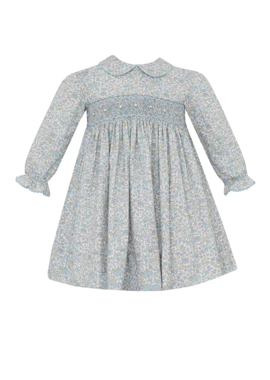 Petit Bebe Andrea Blue Liberty Floral Dress