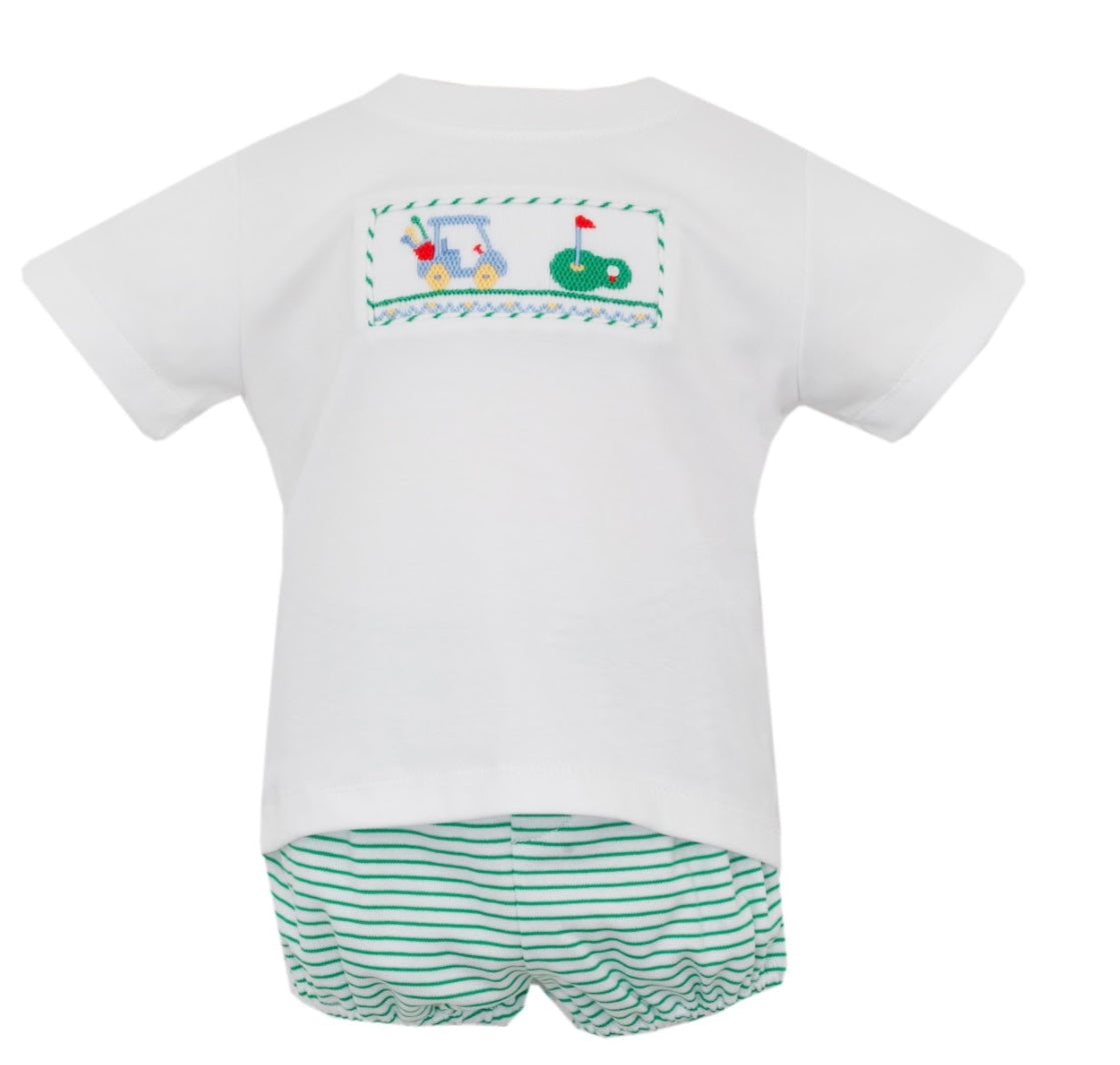 Petit Bebe Green / 2 Toddler Petit Bebe Boys Golf Bloomer Set