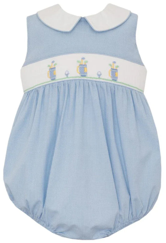 Petit Bebe Blue / 3 Mo Petit Bebe Boys Golf Sleeveless Bubble