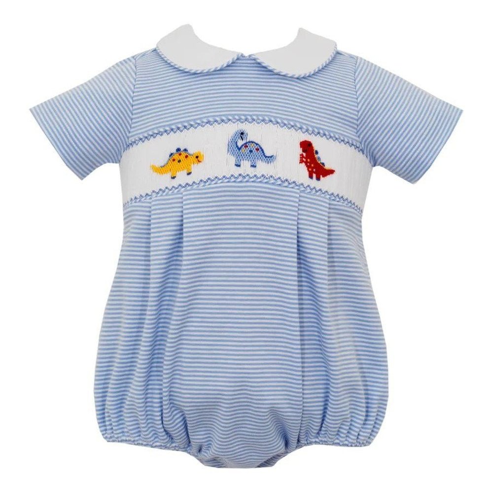 Petit Bebe Dinosaurs Blue Stripe Bubble